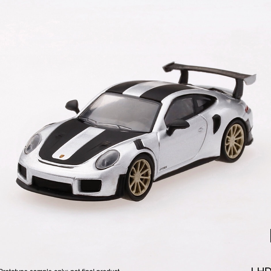 Mini GT Porsche 911 GT2 RS 991 LHD LTD 3,600 Silver 1/64 MGT00063